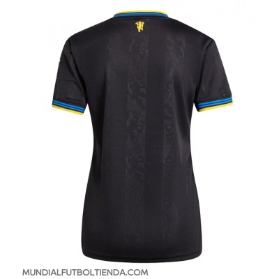 Camiseta Manchester United Tercera Equipación Replica 2025-26 para mujer mangas cortas Camiseta Manchester United Tercera Equipación Replica 2025-26 para mujer mangas cortas